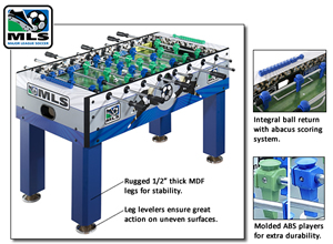 Harvil MLS 54 Defender Soccer Foosball Table New  