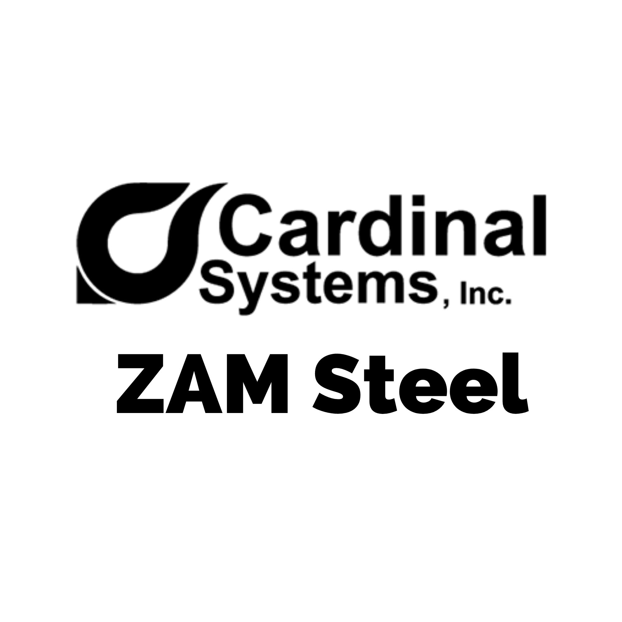 Cardinal 48" High x 8' Long - Straight, ZAM Coated,  14GA, Steel Panel with Center Light Cutout