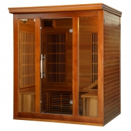 Cedar Elite 3-4 Person Premium Sauna w/ 9 Carbon Heaters