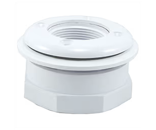 CMP Vinyl I/O Wall Return Fitting 1.5", White