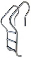 3 Tread Stainless Steel Marine Grade Ladder - Stainless Steel Treads