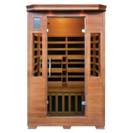 Majestic 2-Person Hemlock Infrared Sauna with 6 Carbon Heaters