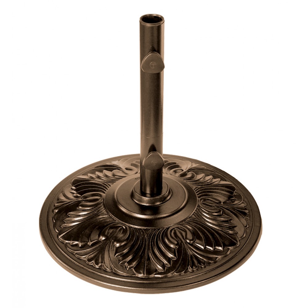 50 lb Aluminum Umbrella Base - Bronze Art Deco