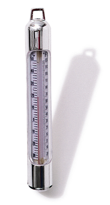 Deluxe Chrome Thermometer