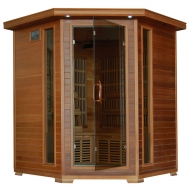 Whistler - Cedar 4 Person Sauna With 10 Carbon Heaters - Corner Unit