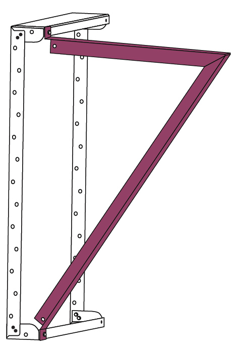 1 PC. DECK BRACE ANGLE